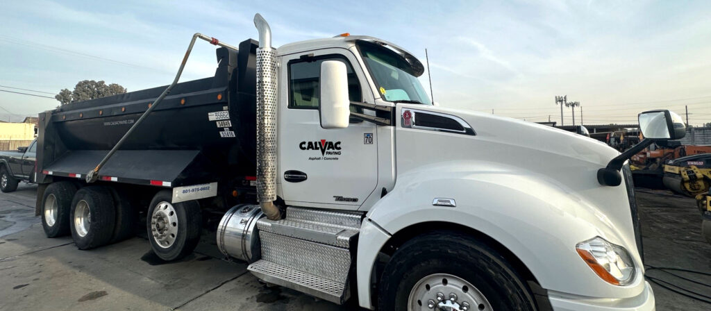 Calvac Paving Truck in San Jose Bay Area