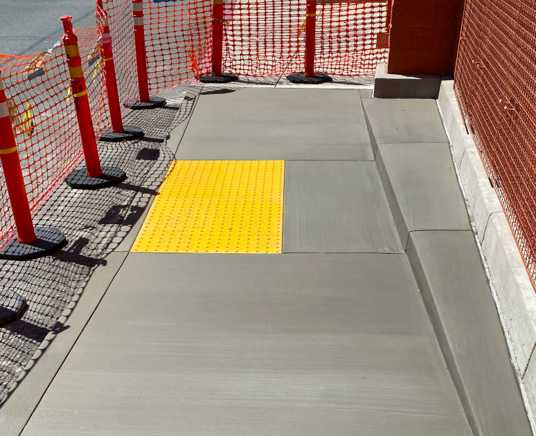 calvac paving concrete sidewalk work