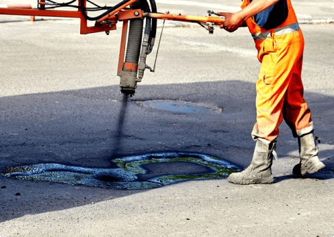 Calvac Paving in San Jose crack sealing work