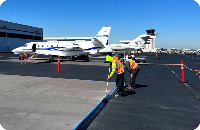 asphalt seal coating work
