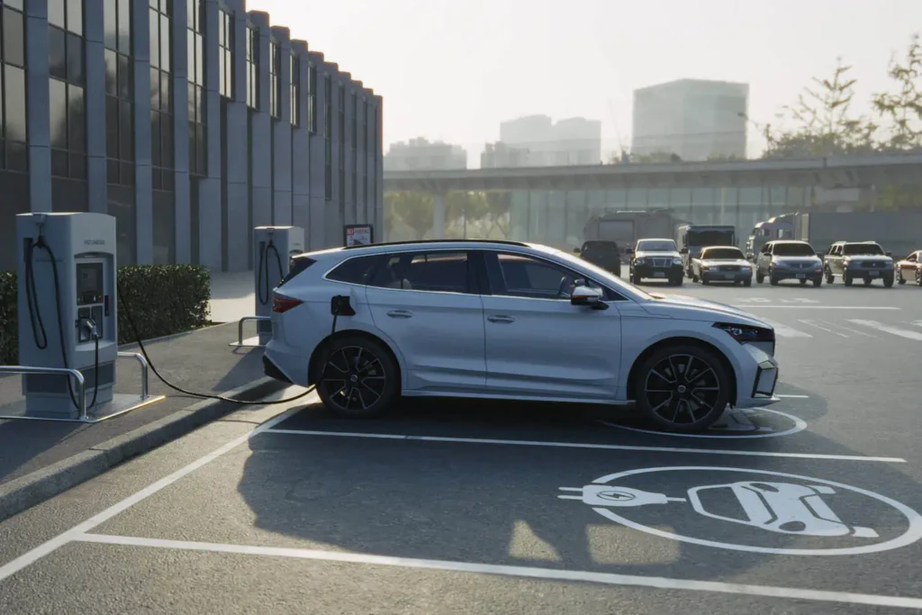 EV charging station parking lot paving Bay Area property manager